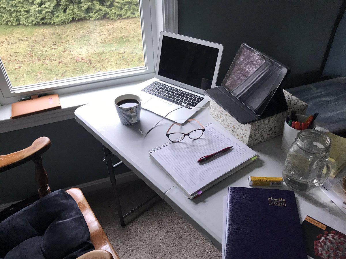 A little easier to deal with now that I have a space. But contrary to what I’ve imagined, I’m not a work-from-home kind of gal. #selfdiscovery #keeplearning