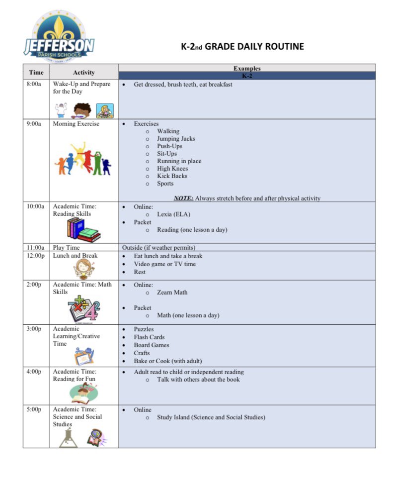 RondaMJohnson's tweet photo. Parents are you looking for a way to balance instruction and recreation? JPSchools has created a balanced schedule which will help when students transition back to the classroom. Together we win!!! #iSUPPORT #MCT #TransformationNetwork #JPPSS https://t.co/2FFMiCJI7z