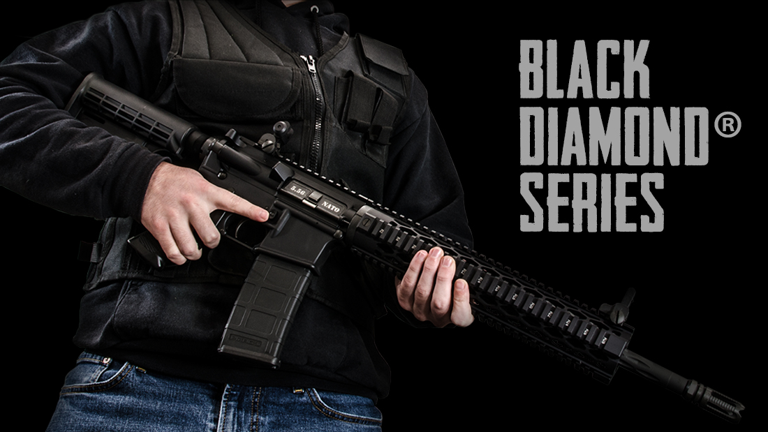 yhmachineco's tweet photo. GET TACTICAL
Our Black Diamond Series of rifles come chambered in #556nato, #68spc, or #300blk. Completed with our Black Diamond Quad Rail and flip up sights, they’re ready for any attachment in your arsenal or as is right out of the box.
•
#yankeehillmachine #blackdiamondseries https://t.co/PlMS5yNJb3