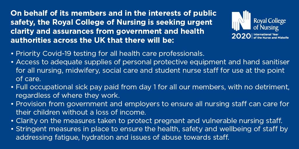 Our urgent calls for government and health authorities in response to #COVID19.