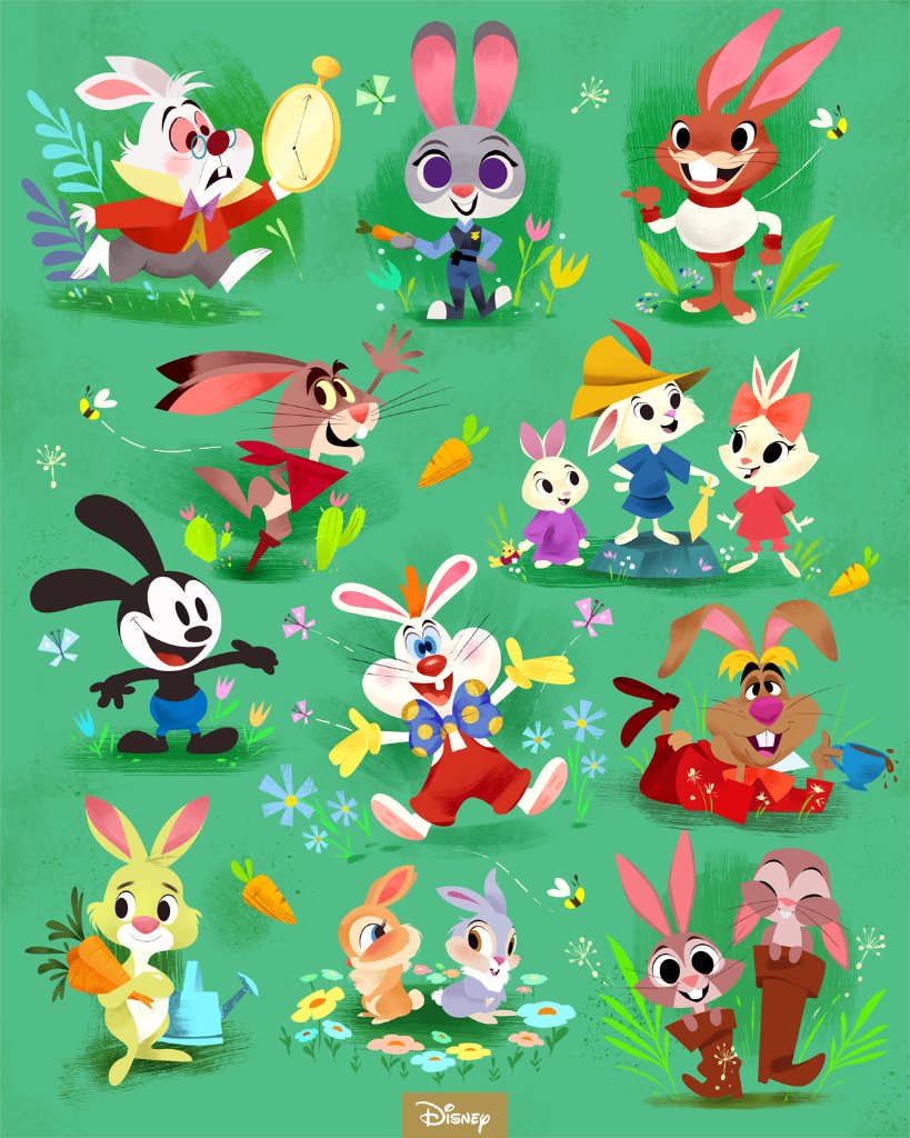 Disney's tweet photo. Let's ear it for a bounty of bunnies! 🐰 https://t.co/isTCITSQ8s
