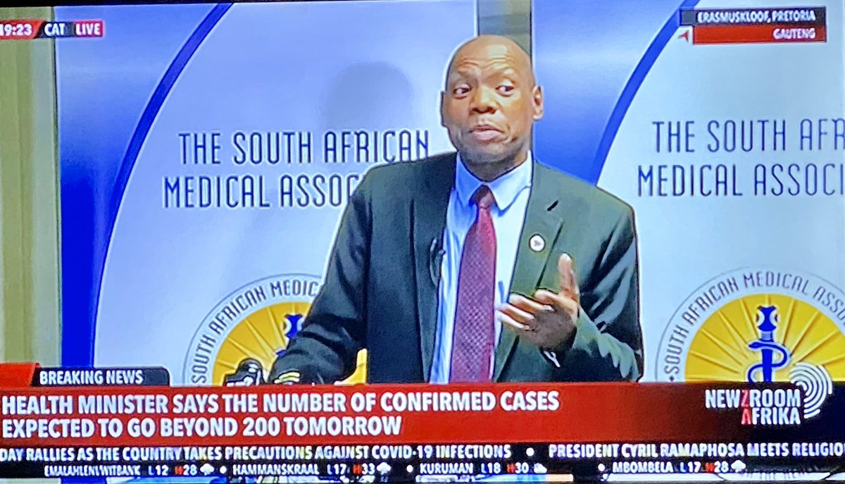Minister <a href="/DrZweliMkhize/">Zweli Mkhize</a> is doing a very impressive job, under difficult circumstances. Especially the regular and transparent manner in which he, and the #DepartmentOfHealth communicate, and keep us as a nation updated, deserve praise. 🙏🏾👌🏾