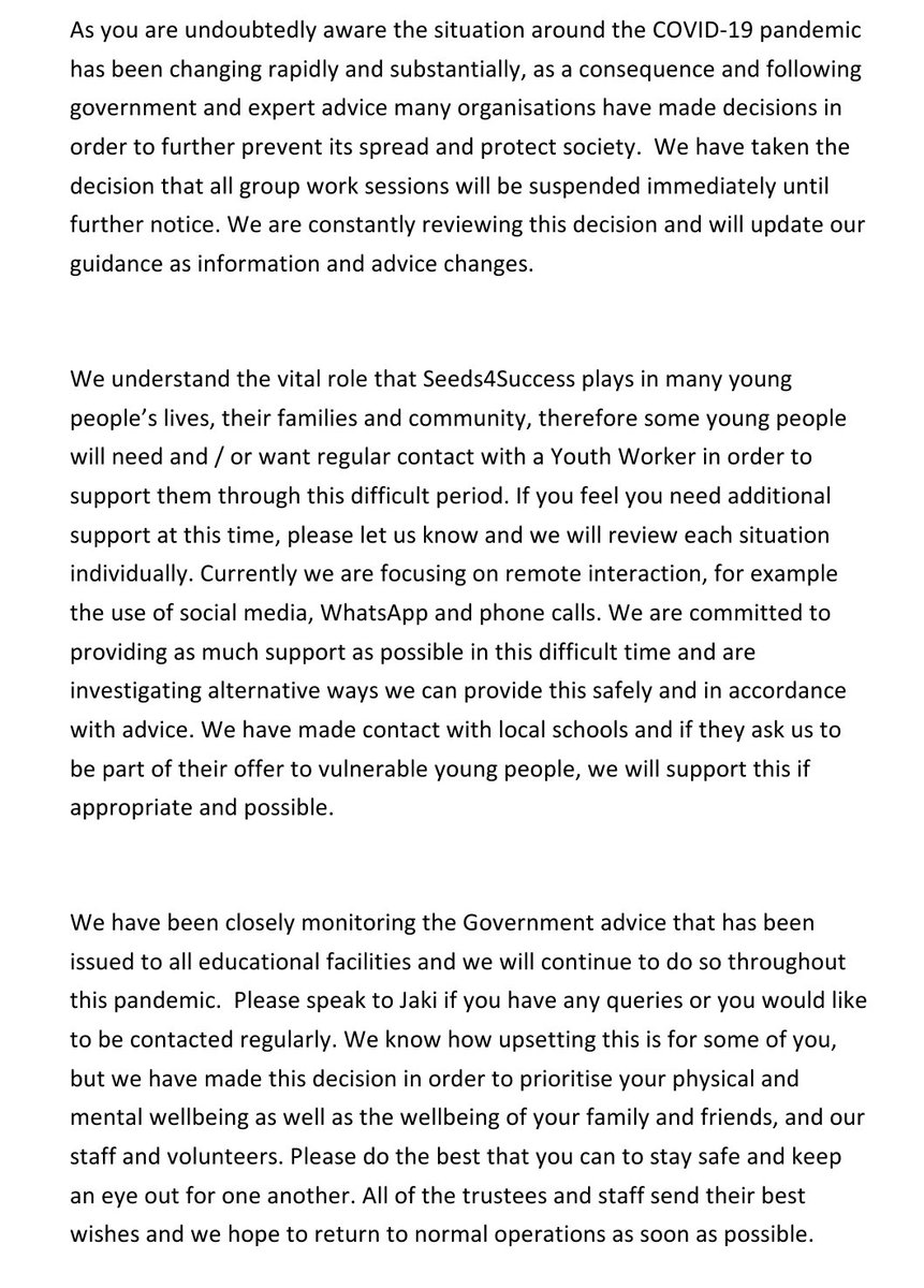 Coronavirus (Covid-19) update on delivery 19th March 2020