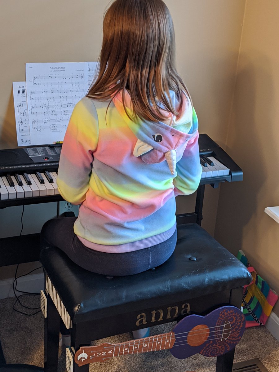 Katie_Napier's tweet photo. NTI Day #3 . We had extra time to practice our piano lessons during our music special. #wvnti https://t.co/EUF1j9jSzt