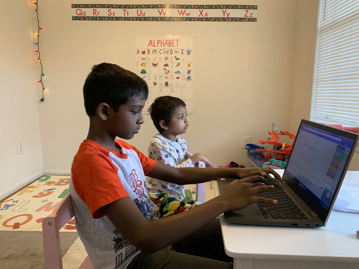 mrsjohnston19's tweet photo. Google Meet is keeping us connected! Great job to Room 19 learning remotely! Love seeing them in action. @LincolnSchool8 #shinebrightedison https://t.co/JMqF1icW2I