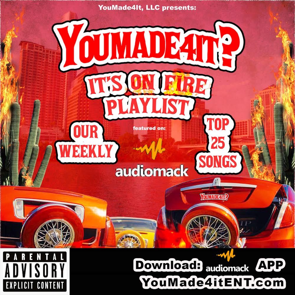 bighomiep_'s tweet photo. NEW PLAYLIST ALERT 🚨 
@youmade4it 🏷 is CURATING
“It’s on FIRE” TOP 25 WEEKLY playlist using our favorite 🎶 APP @audiomack 🔌 

TAG YOUR FAVORITE ARTIST ⭐️ https://t.co/PrTOFqNVah