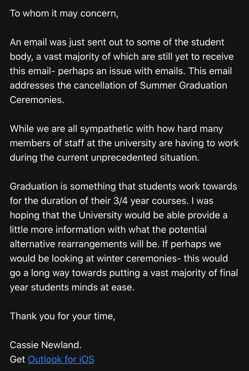 <a href="/uniofbrighton/">University of Brighton</a> Please provide more information about the plans to rearrange summer graduation ceremonies!! We understand the gravity of the current situation but graduation is a massive aspect of University!