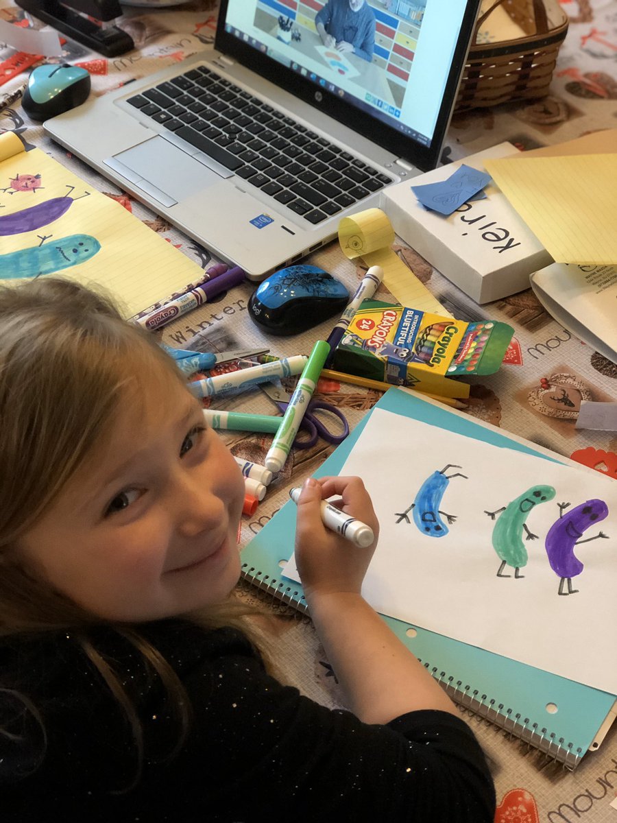 videc_erica's tweet photo. Day 4: What a great day...getting into the swing of things! Storybook time with Mrs. Primiano @ErskineSchool &amp; Mo Willems Lesson 3 to break up regular studies. Taking our daily 1.5 mile PE walk soon! https://t.co/aCpxQPq99u