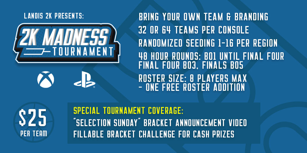 Landis_2K's tweet photo. It is time. The madness is here.

Sign up at one of these links:
XBOX: https://t.co/tPpckwW7lI
PS4: https://t.co/nCkdqxw9SH https://t.co/ExEzJdM21O