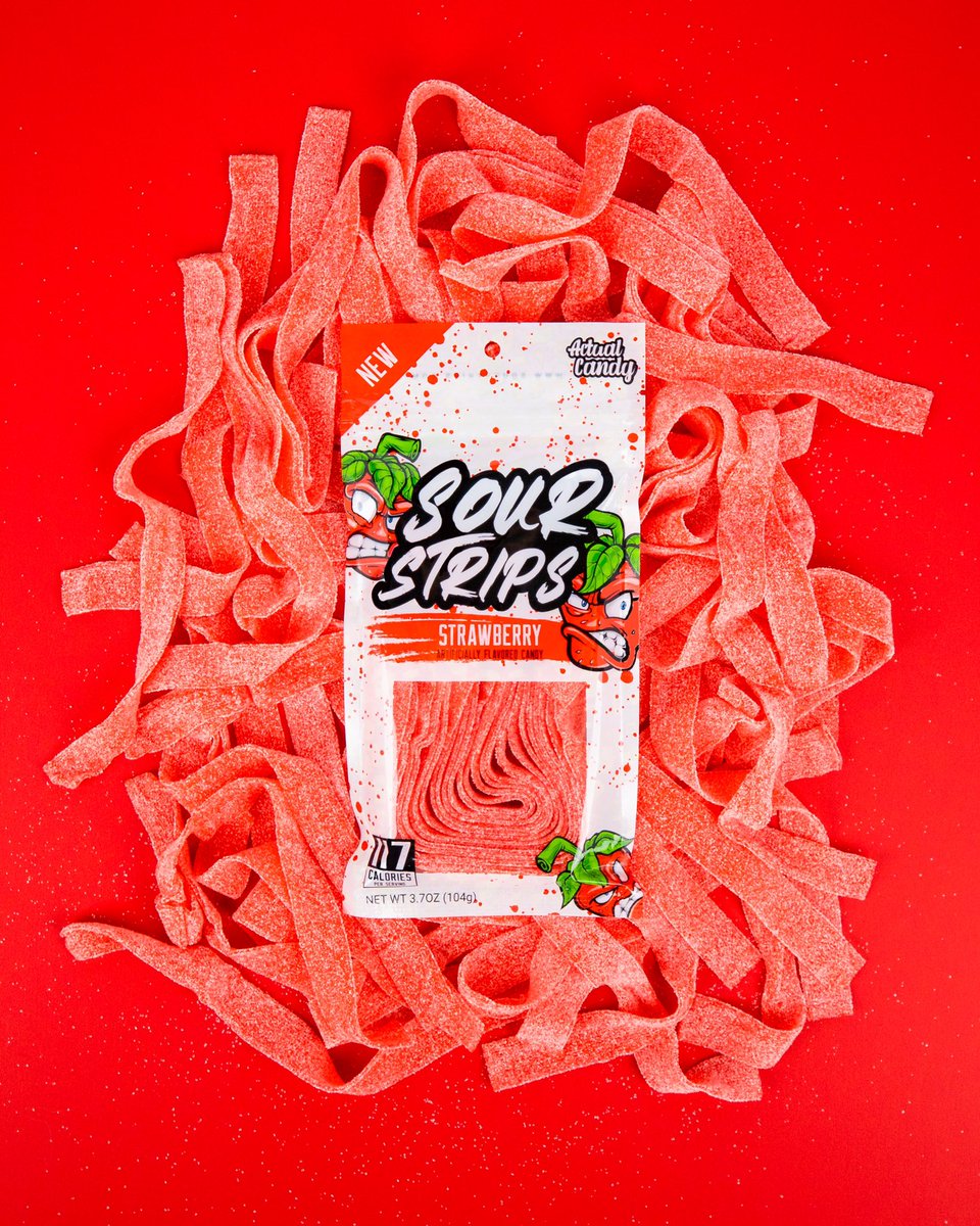 sourstripscandy's tweet photo. Sour candy that doesn’t suck! RETWEET this and FOLLOW us for your chance to win a box filled with Sour Strips! Three people chosen 😛 Try them for yourself - https://t.co/iNQcRLgxV4 https://t.co/wAmKrgsmoi