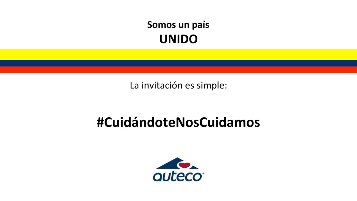 En estos momentos el apoyo de todos suma. Seamos un país unido, #cuidandotenoscuidamos