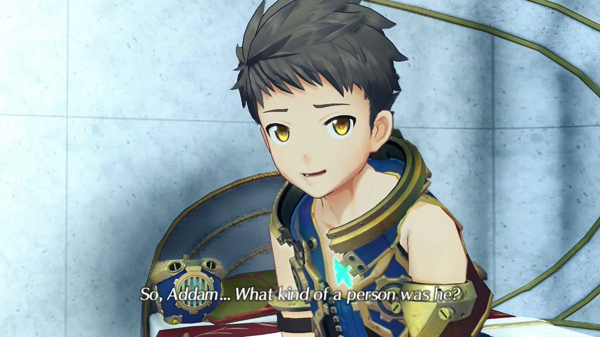 I love this scene between Rex and Homura A LOT. Also I didn't really notice it before but it's kinda funny that Rex seems insecure about measuring up to Addam.  #Xenoblade2