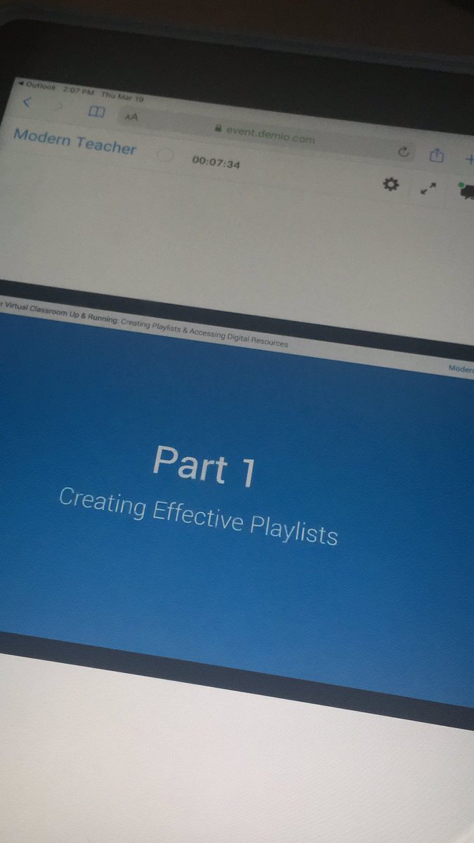 Mrs_Senkoski's tweet photo. Webinar with tips and tricks on setting up a #VirtualClassroom. #ModernTeacher #RemoteLearning #LearningPlaylists #NASDLearns https://t.co/v7GZwaQCdp