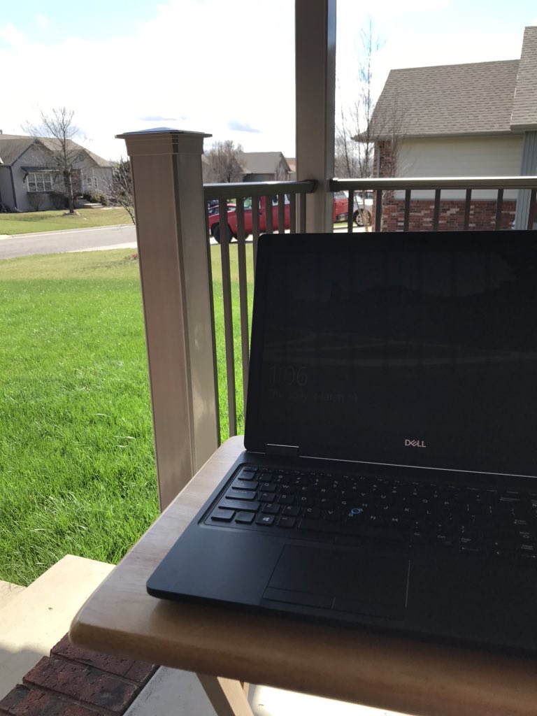 DocHudsonAT's tweet photo. My current work space. East Athletes, if you need ideas how to strengthen something without equipment, let me know! I am still here, and will try to send out tips and things to work on! #WeFlyTogether #ATforLife https://t.co/Z6vl4sQ3U5