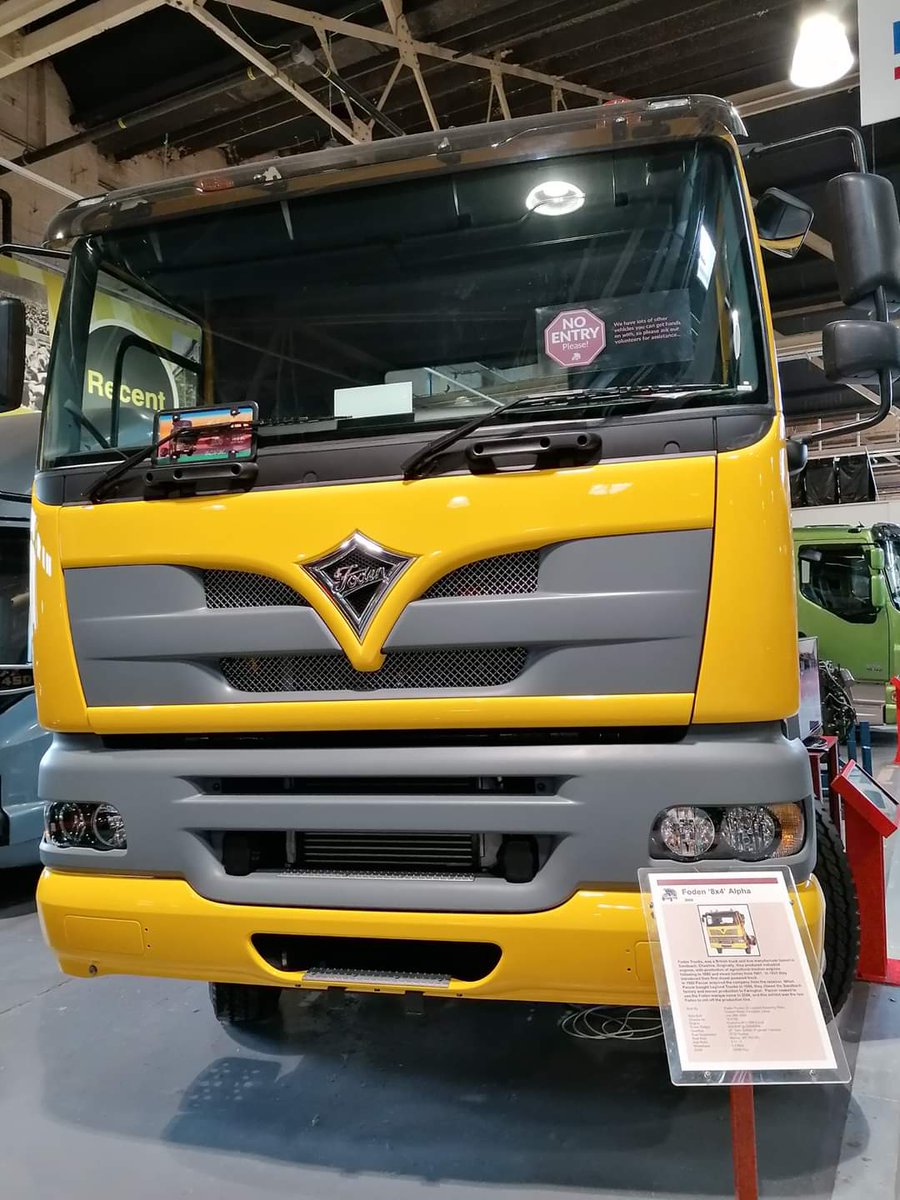 BCVMLeyland's tweet photo. #VehicleoftheWeek British truck/bus manufacturer #FodenTrucks from Sandbach, Cheshire was acquired by Paccar in 1980. In 1996 Paccar took on Leyland Trucks & moved production to Farington. The Foden marque name was last used in 2006 & this #FodenAlpha was the last ever 'Foden'! https://t.co/YSEILatq3S