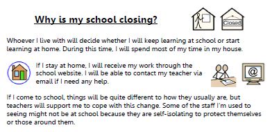 Just added a #socialstory about #schoolclosures to my Dropbox under 'SEND Resources' (link on profile). Feel free to use and adapt! #autism #COVID19 #SEND #sharingiscaring