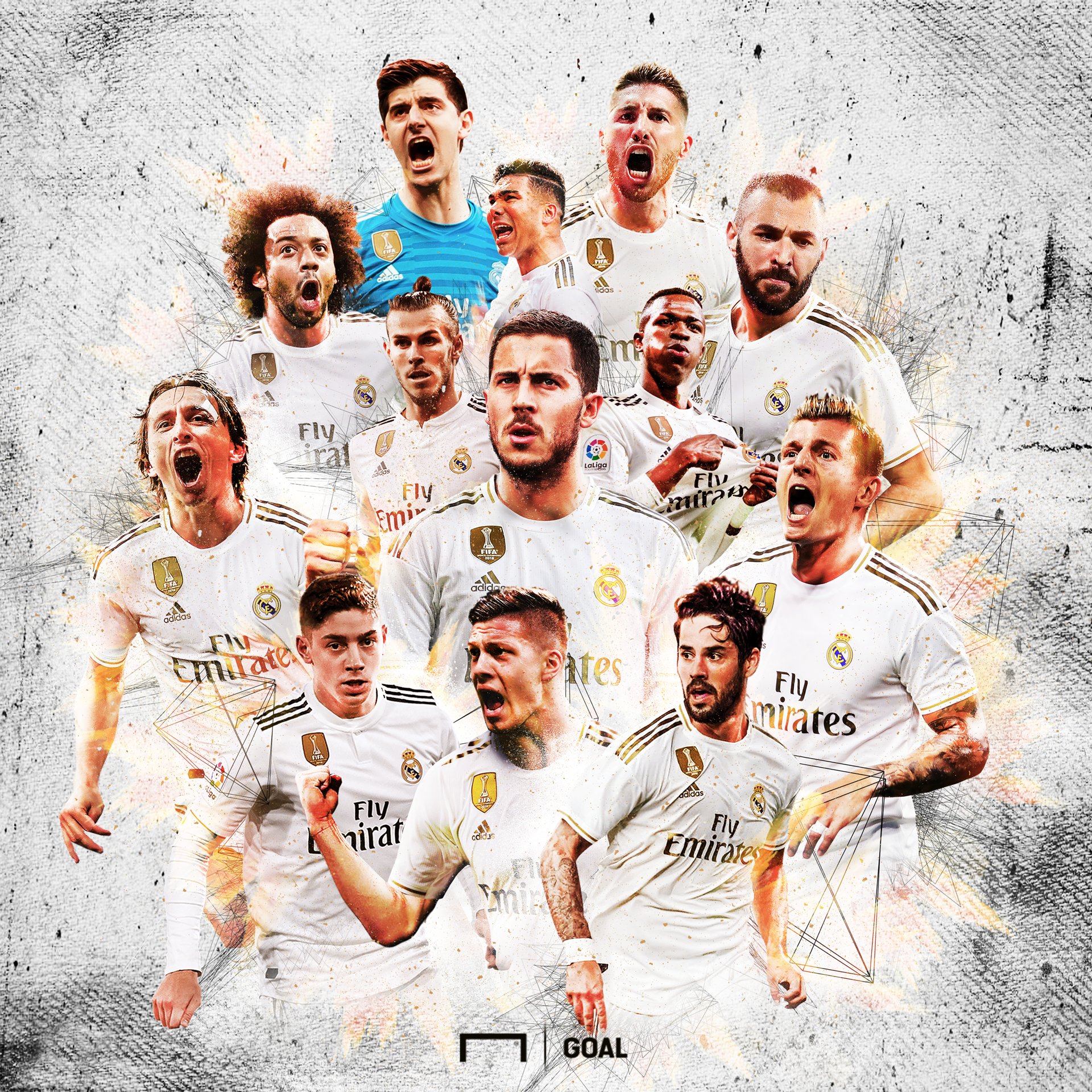 What is Real Madrid's optimal starting XI for 2019-2020?