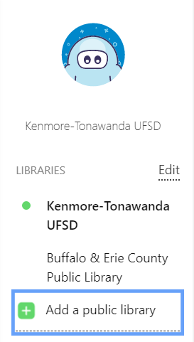 KenWestLibrary's tweet image. We may be closed, but our digital collection is available 24/7 on the Sora app from @OverDriveLibs! Better yet, you can link your account to @buffalolibrary, @nypl, or any other public library you belong to using the "+Add a Public Library" button and access even more books!