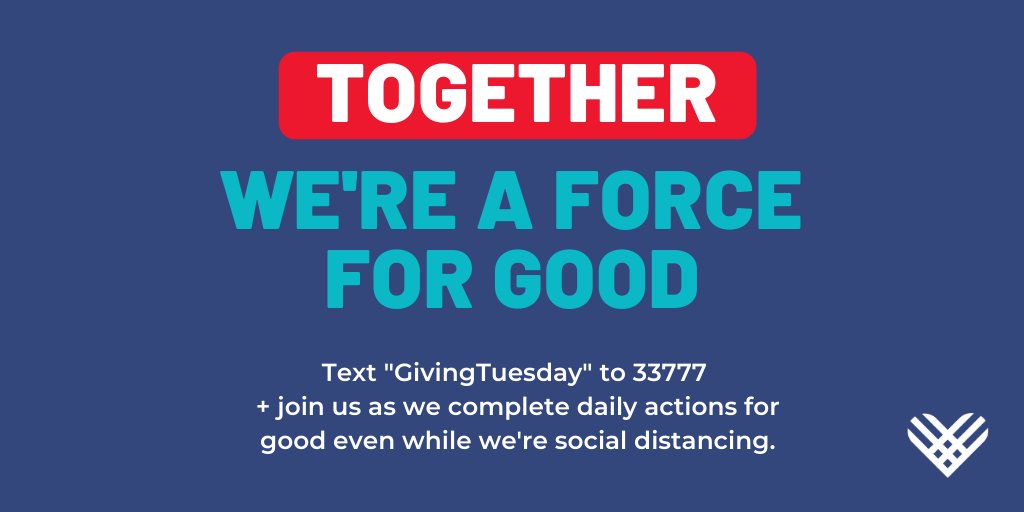 Let’s rally to create a global wave of generosity. We’re launching the Daily Generosity alert to share an idea each day of something you can do to reach out and help during #COVID19. Get your daily update via email or text:  mailchi.mp/givingtuesday/… #QuarantineLife