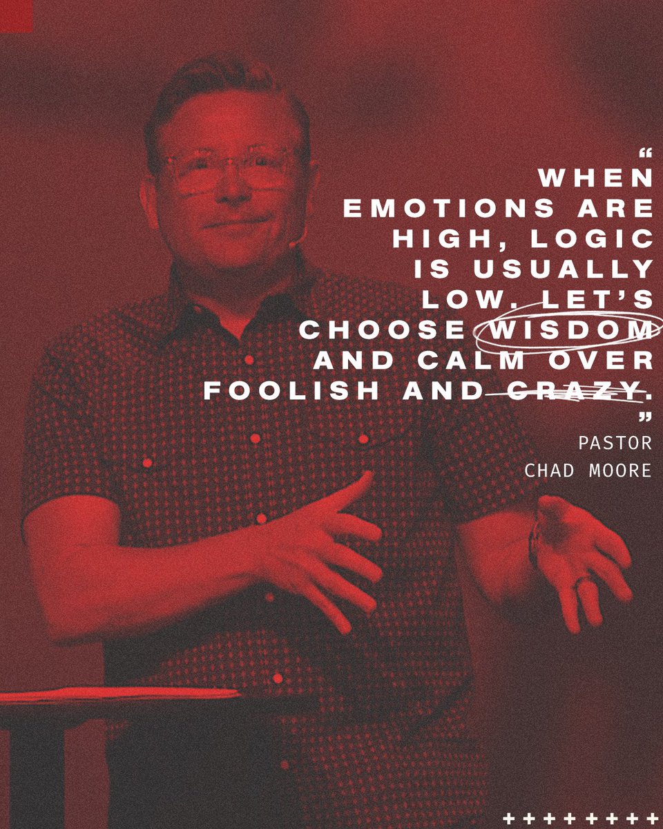SunValleyCC's tweet photo. "When emotions are high, logic is usually low. Let's choose wisdom and calm over foolish and crazy." 
-Chad Moore

#sunvalleycc #meetknowfollow #contagious #fear #mondaymotivation #motivationalquote @pastorchadmoore https://t.co/AhoPczklyK