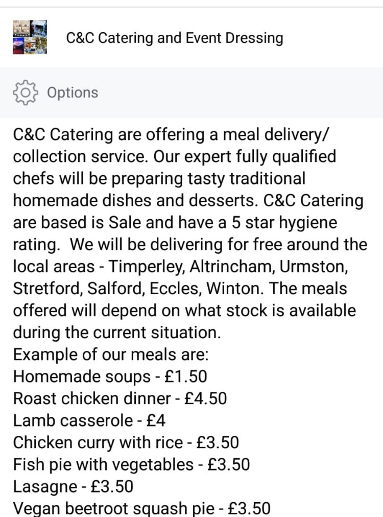 clazzerbuzz's tweet photo. Check on your neighbours, family and friends we can deliver free of charge. Some may be in isolation and have no food!! https://t.co/2aLBTzzUDD