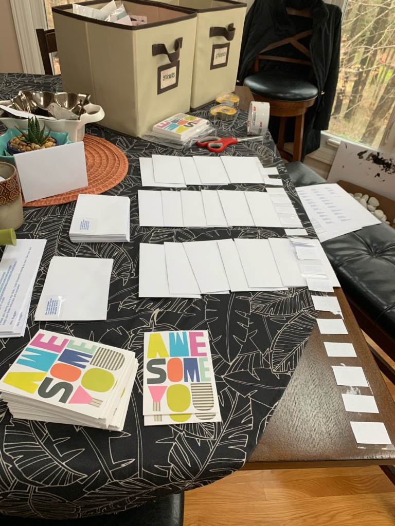 Some Crestview teachers going old school and sending letters of encouragement to their students. Spread the Love guys! Jump on the old school train 😉 #CVESleaders #RobCoSchools