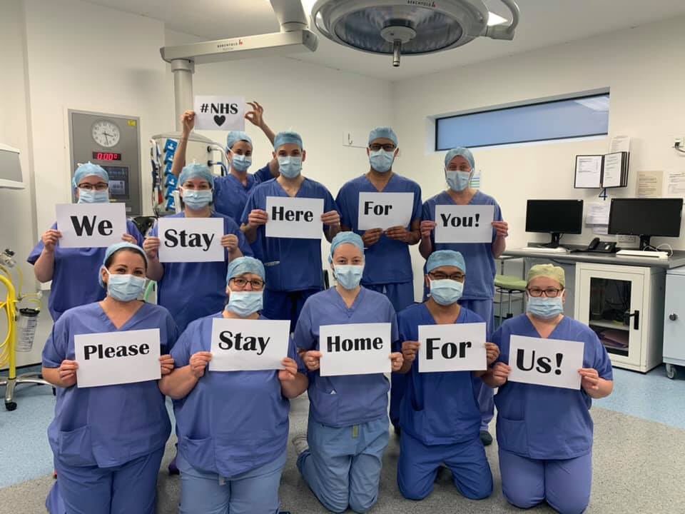 Powerful message to us all. The only way to fight this is to do it together! #Convid19uk