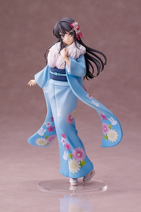 \予約は本日まで!!/『桜島麻衣 晴着ver. 1/7スケールフィギュア』予約受付は本日3/22(日)24:00までとなりますキャラクターデザイン田村里美描き下ろしのイラストを再現した特別な姿の麻衣さんを、ぜひお手元でご堪能ください#青ブタ ご予約はこちら 