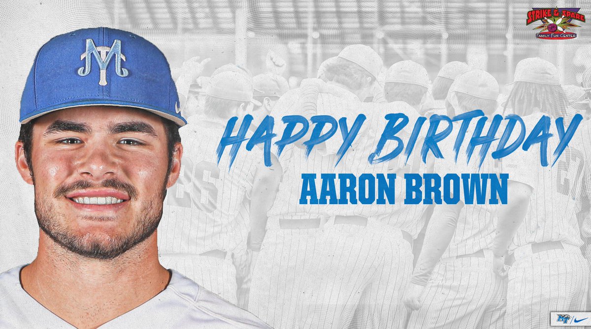 RT to wish Aaron Brown a happy birthday!! 🥳🎉🎂

#BlueRaiders | #MT | #HappyBirthday