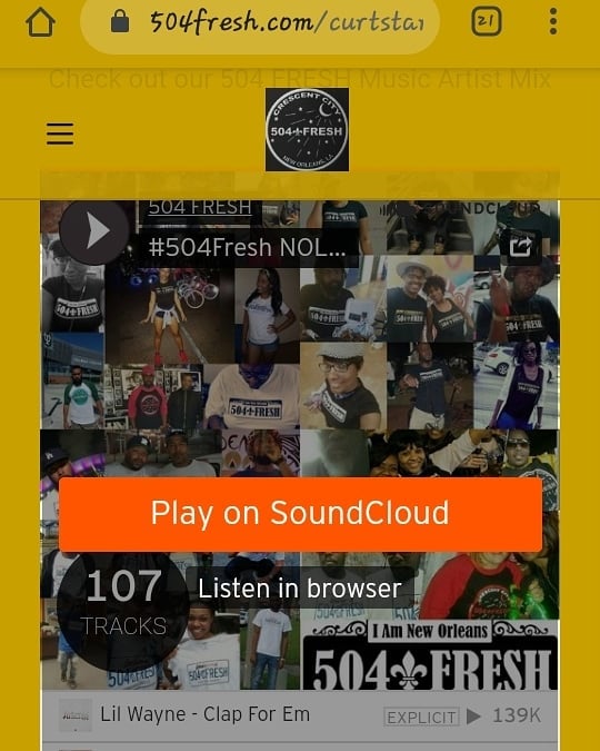 504_Fresh's tweet photo. Listen to Our #NewOrleans⚜Top💯 #Playlist of #Music Singles from #NOLA Artist in 2020
#504FreshMix Curated by #504FreshDotCom
It's a Free Listen|Download #SoundCloud!
Be safe in the #BigEasy #Quarantine the #CrescentCity & Slow down #CoronaVirus w/Care. #StayAtHomeChallenge https://t.co/CbzMFmtyqY