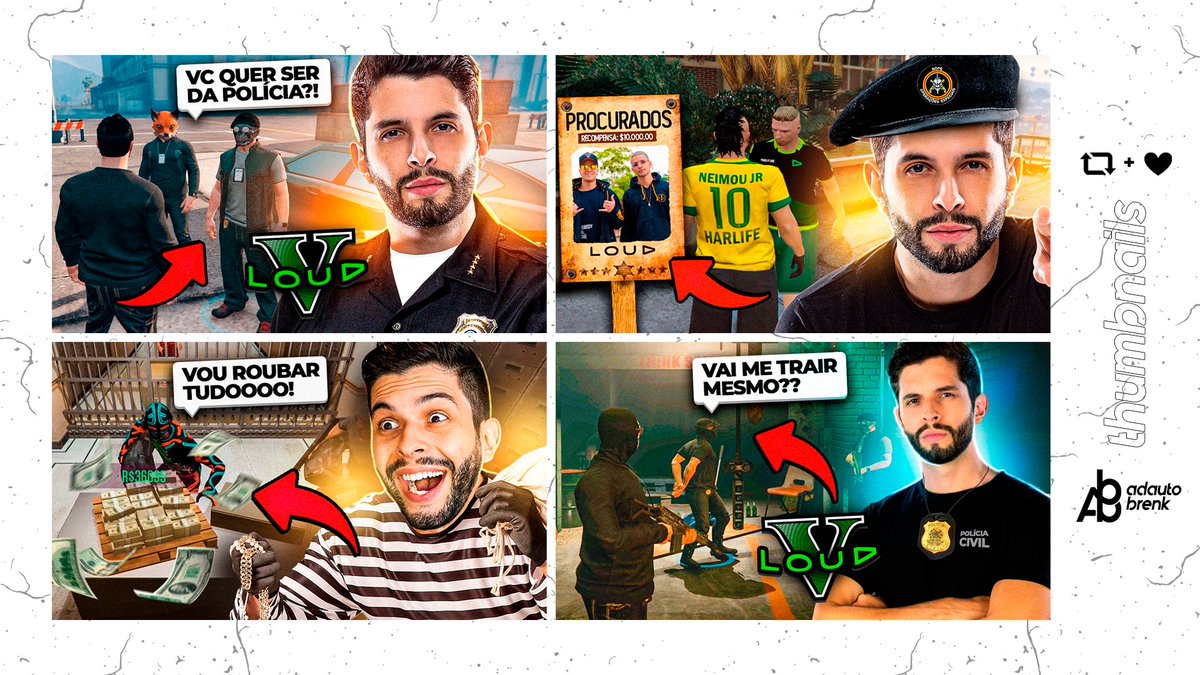 adautobrenk's tweet image. Compilado de thumbnails para @brunoplayhard 
❤️+🔁