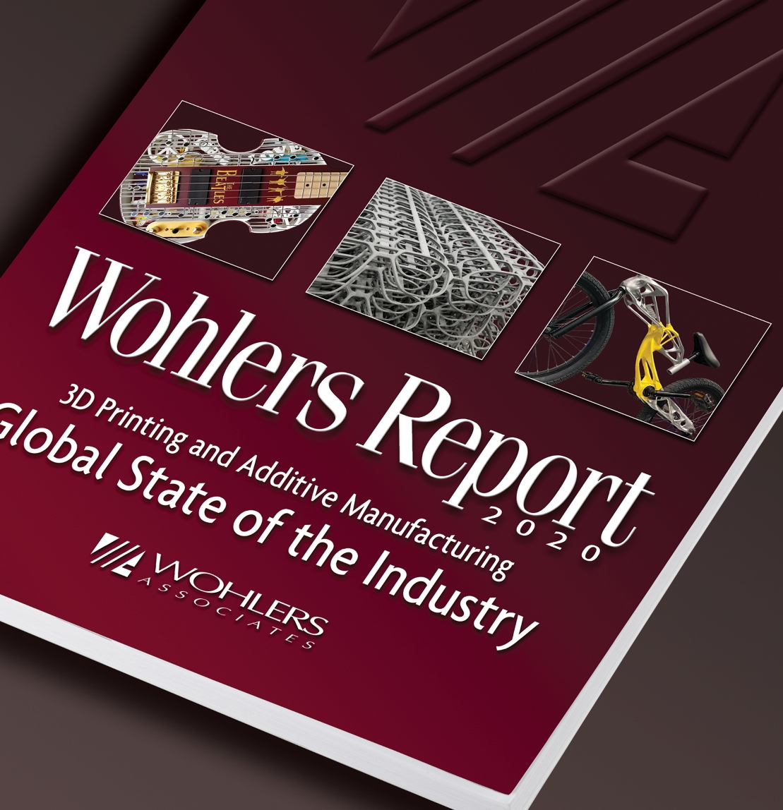 TerryWohlers's tweet photo. After months of work, the new Wohlers Report 2020 became available this week. The 380-page global study includes 250+ examples of AM applications, many in production. The announcement is at https://t.co/6ogRhfVpWc. You can learn more at https://t.co/itnnRCLN86. #3Dprinting https://t.co/v8pDHSoje1