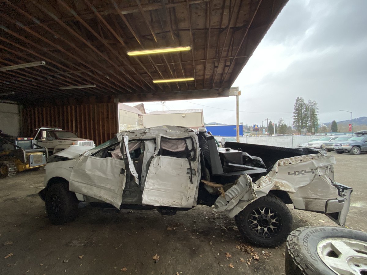 HighwayProducts's tweet photo. When we say our products are over-engineered for the highest degree of structural integrity—this is what we mean.

The driver is okay! His new headache rack is on its way. Needless to say, the first one passed his quality standards test. https://t.co/9MCwnlRVLj