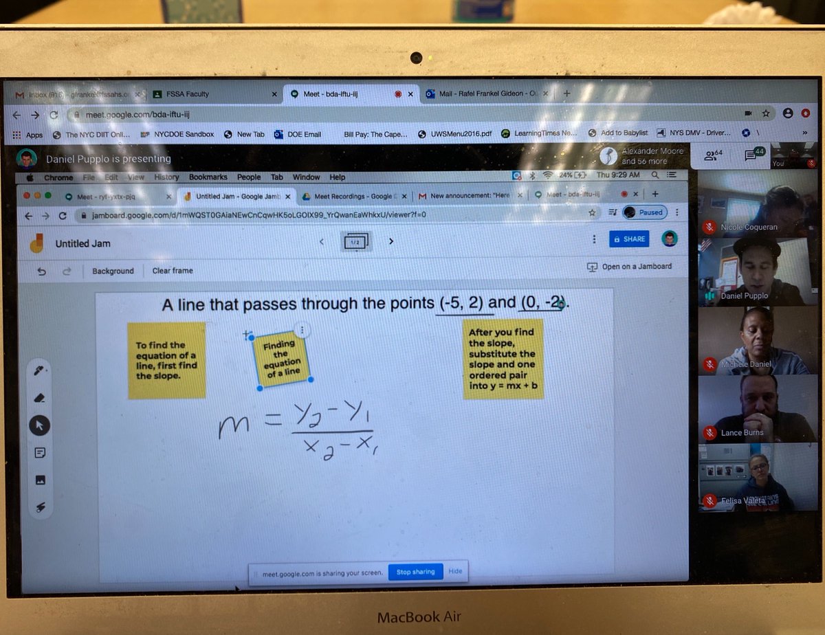 fssanews's tweet photo. Our first virtual staff meeting. We are excited and energized to transition to Online Learning. 
See you on Google Classroom on Monday! @nycschools we can do this! https://t.co/ZBpAipxETK