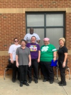 Thank you to our wonderful cafeteria staff for working today to help feed students breakfast and lunch. You are truly appreciated!! #committothecove #tigerpride