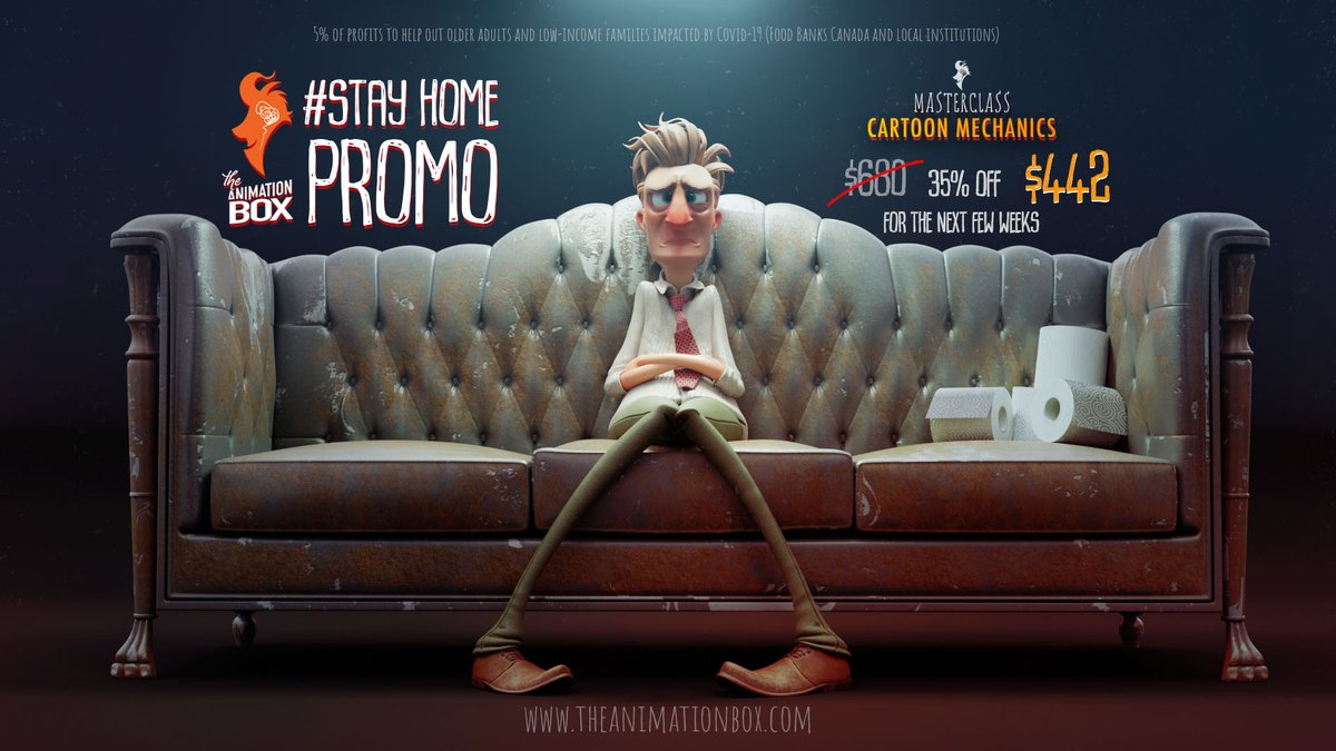 yurilementy's tweet image. For all you folks that are confined to ur homes, I&apos;m offering a promo for my Masterclass

I&apos;ll also donate 5% of profits to help older adults and low-income families impacted by Covid-19

Stay home, stay safe
theanimationbox.com
#stayhome #animation #cganimation #cyclesrender