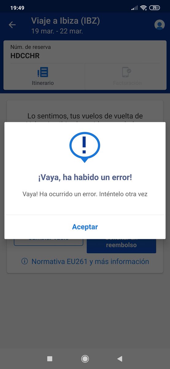 ElenaMaestro86's tweet photo. @Ryanair_ES desde ayer me da error cada vez que pido mi reembolso, lo hacéis porque hay un plazo y así perdemos miedo dinero? Quiero una solución ya!! https://t.co/aCHhJJ48S5
