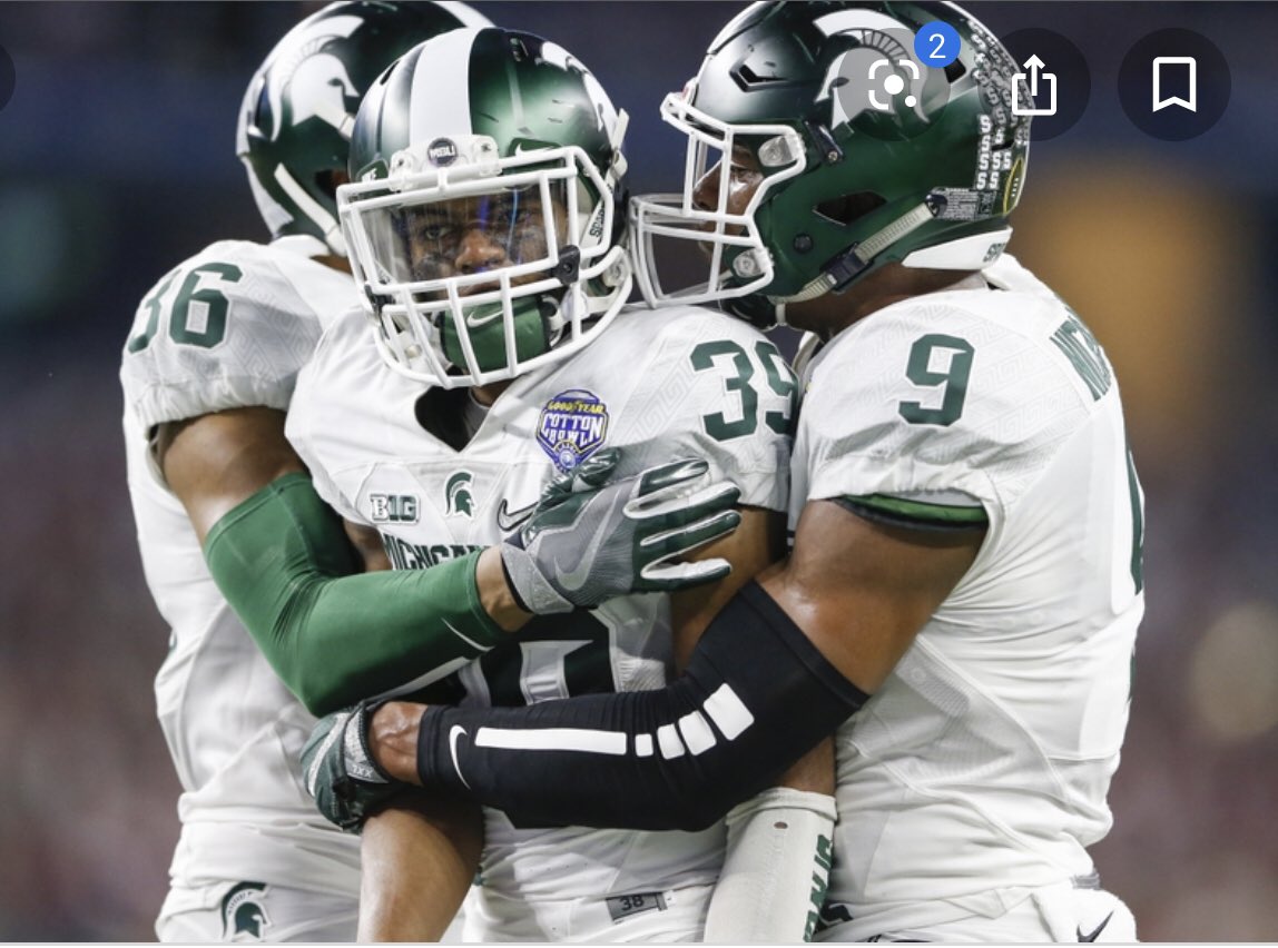 jardingilbert1's tweet photo. Blessed to say I’ve EARNED a scholarship from Michigan State University 🙏🏾🤍. @CoachMikeTress #GoGreen #RIPMamba https://t.co/Tcq2WsnapV