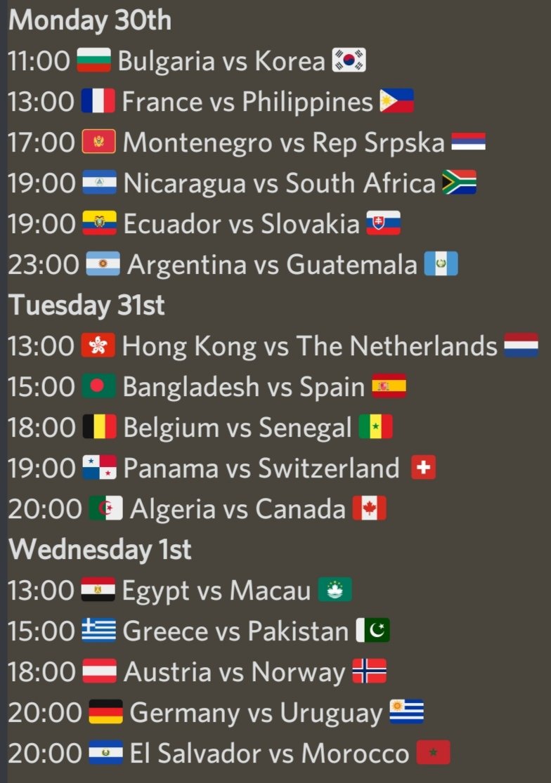 WorldLeagueCR's tweet photo. The Schedule for the 1st week of the Group Stage has been released!

It will begin on Friday March 27th😍

Best of luck to the 72 teams involved💪 https://t.co/KDZxoH2MYD