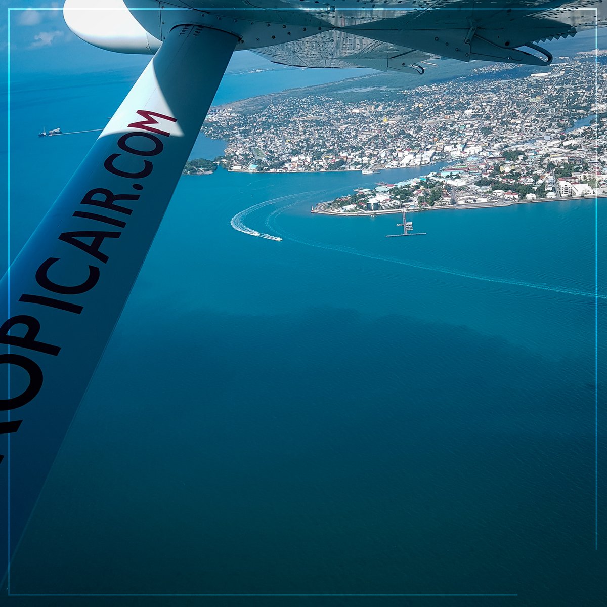 Got the bird's eye view yesterday thanks to our friends at <a href="/tropicairbelize/">Tropic Air Belize</a>. Pilot was nice enough not to laugh when we said, "I can see my house from up here" 😆

#radissonbelize #radisson #belizecity #belize