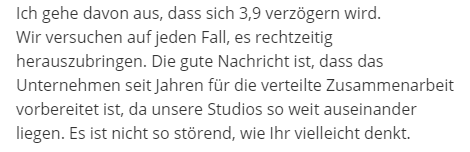 star_scin's tweet photo. #StarCitizen Lead Gameplay Engineer Chad McKinney hat in Spektrum geschrieben das er davon ausgeht das sich der Release von Alpha 3.9 verzögern wird. https://t.co/aSPR6fzMLT