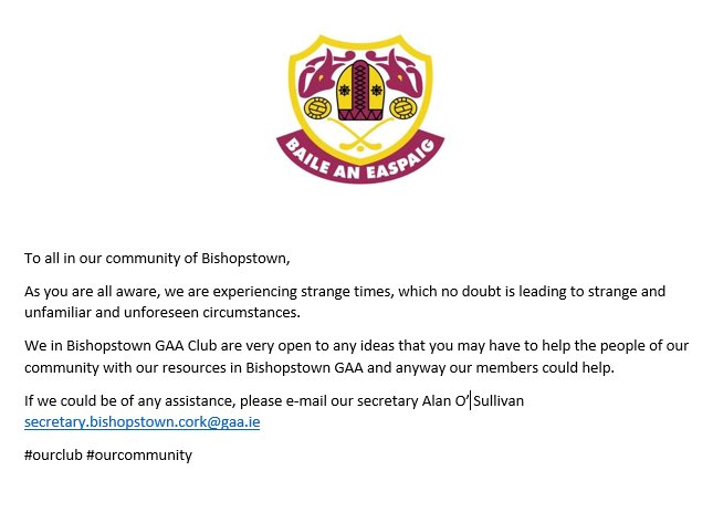 Bishopstown GAA Club tweet media