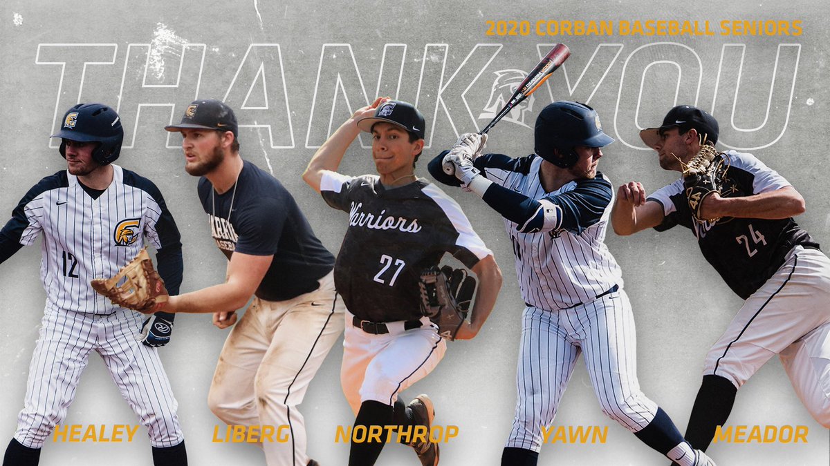 CorbanAthletics's tweet photo. Sluggers, hurlers, playmakers...

Thank you, @CorbanBaseball seniors. ⚾️👊

#WeAreCorban https://t.co/jGYSyN3tLu