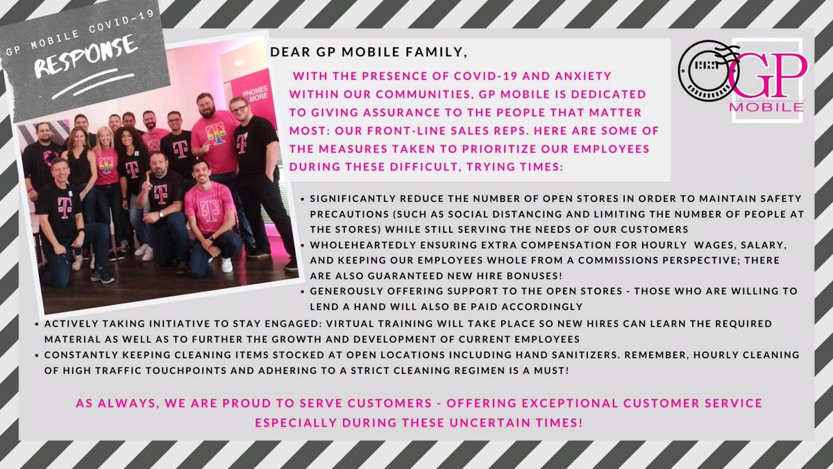 Love working for a company that always puts our employees first! #GPMobileTPR  #leadfromthefront