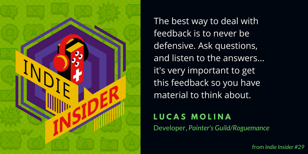 Let's have a chat with Lucas Molina, developer of Painter’s Guild and Roguemance!
buff.ly/2HLFA8i #indiedev #gamedev #gamedesign