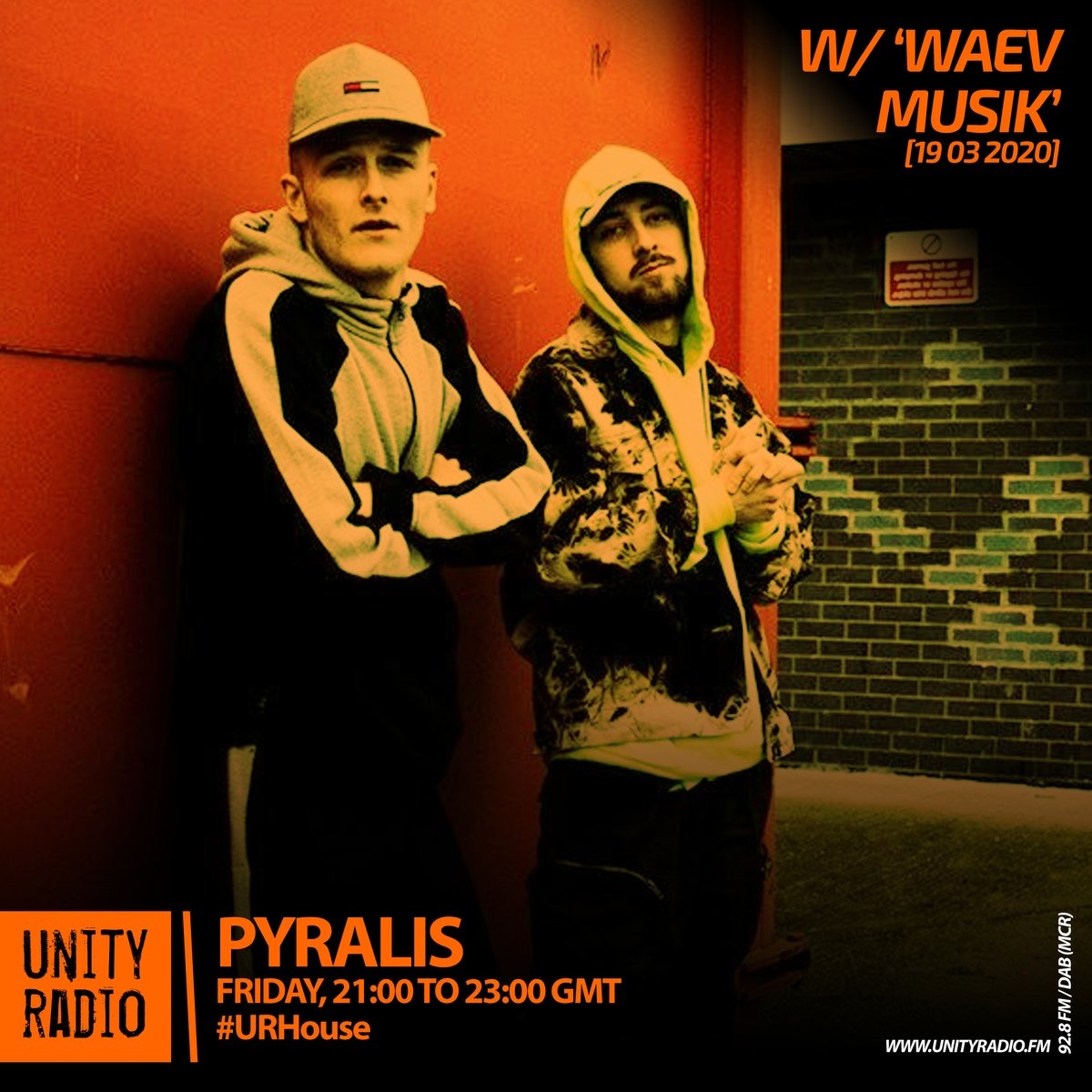 UNITYRADIOFM's tweet photo. #guestmix Waev Musik joins @Pyralismusic in the studio this Friday from 9pm. #URHouse #music #ukhousemusic https://t.co/6sVMz7471T