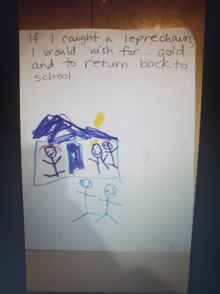 MrsColon15's tweet photo. When your students send you their assignments and their wish melts your ❤ 
GREAT JOB GUYS!
#stpatricksdayschoolwork #weehawken #WeeTeach #WeeLearn @AnnaRudowsky @EricCrespoEDU @WeehawkenTSD https://t.co/We6kyxBB5H
