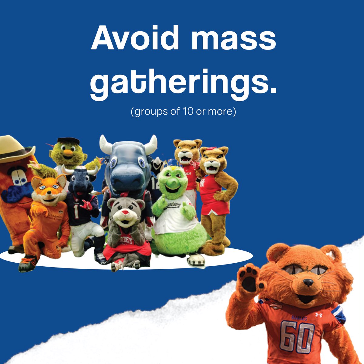 shsustuaffairs's tweet photo. Bearkats, social distancing is extremely important to slow down the spread of COVID-19. Here’s how to do it:
.
#SHSU #EatEmUpKats #Bearkats #StudentAffairs #WhereSpiritTraditionAndServiceBegin #SocialDistancing #COVID19 https://t.co/HEIgCtEJU0