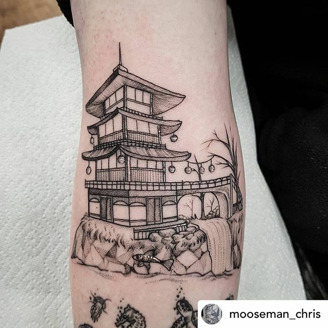 50 Epic Japanese Temple Tattoo Designs for Men [2023 Guide]