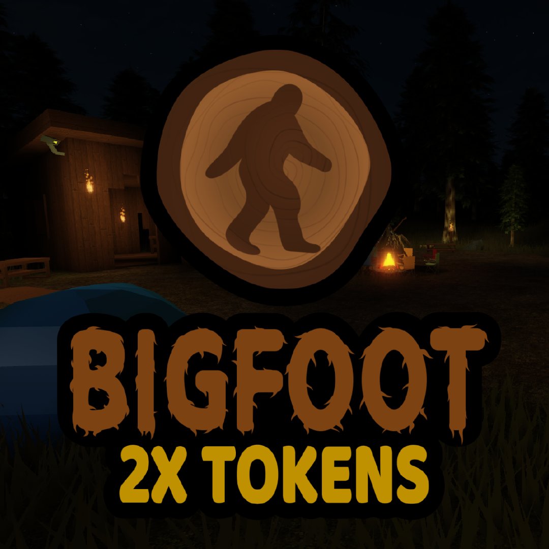 Fm Trick On Twitter From Now Until Sunday Earn 2x Tokens On Bigfoot Unlock Those Skins Faster Than Ever Https T Co Qg8f0gvj7l Roblox Robloxdev Robloxbigfoot Https T Co 3cn4ij1wat - bigfoot roblox game